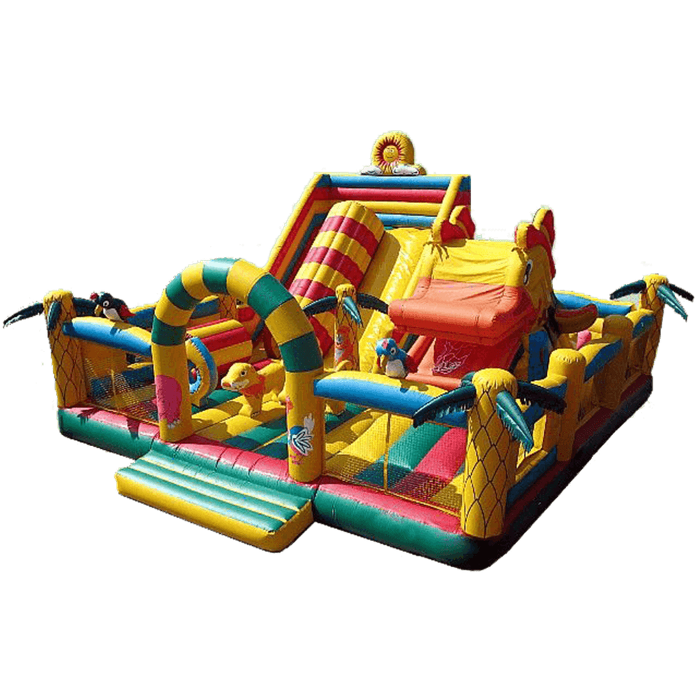 Надувной батут "Мульти-сафари-утка"