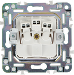 SKANDY Розетка с заземлением с защитными шторками 16А SK-R04Bl черный IEK