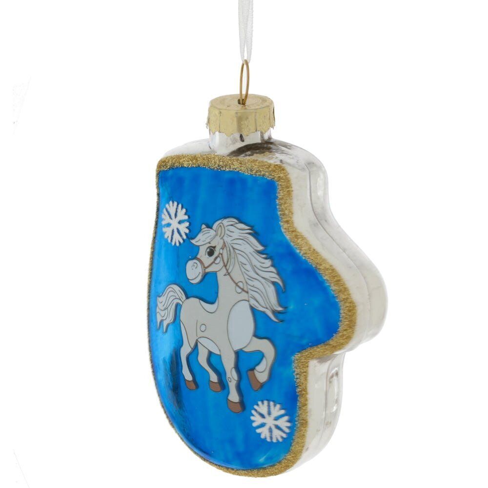 GAEM Украшение новогоднее "Варежка с лошадкой", L6,5 W2 H10,5 см
