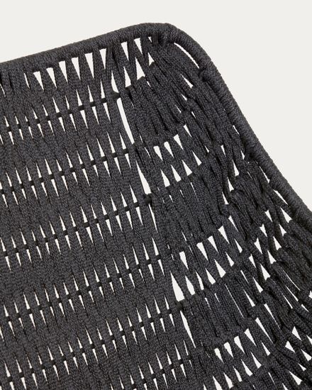 Веревочное кресло Abeli черного цвета La Forma Испания 