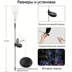 Уличный светильник, 1.2W, количество ламп:300шт, Пластик