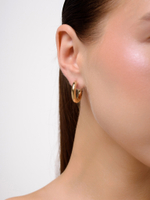 Серьги "Wing black" Gold