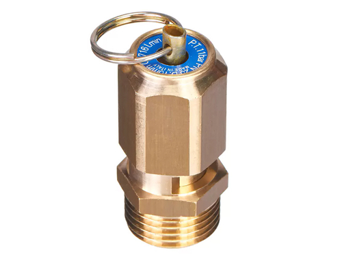 Предохранительный клапан для компрессора 10 бар резьба G 1/2" с кольцом