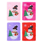 Блокнот детский Basir, формат А5, серия "Снеговик", переплет с мехом, 22*16 см, 80 листов