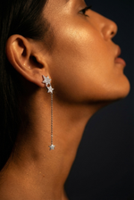 Серебряные серьги «Кометы»