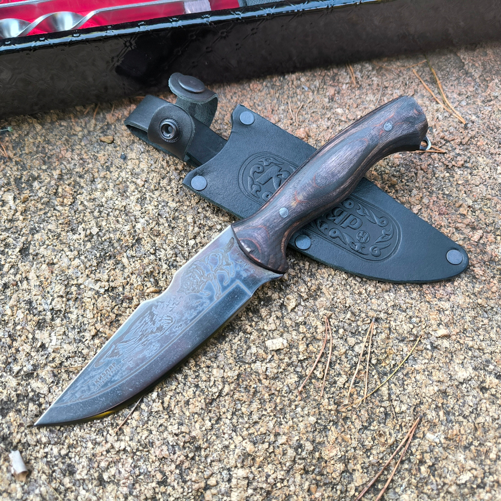 Кизлярский шашлычный набор "Стандарт-М" №16 с шампурами в кейсе 15 предметов