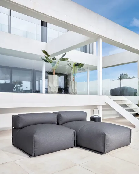 Табурет из бетона Taimi черный