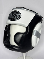 Шлем боксерский полная защита  Arcada черный/белый