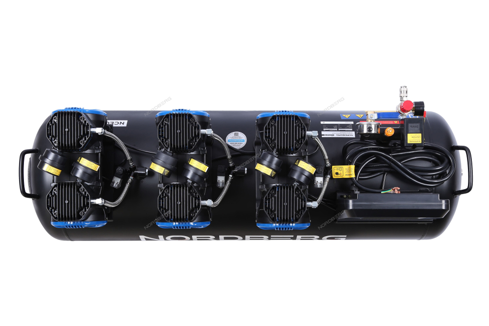 Компрессор безмасляный 380 В, ресивер 160 л, 750 л/мин NORDBERG NCEO160/750