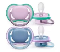 Əmzik\ ultra air soother, 6-18m, pink/blue girl