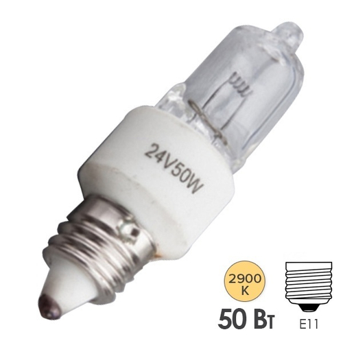 Лампа специальная галогенная LightBest KGM 24V 50W E11 700809002