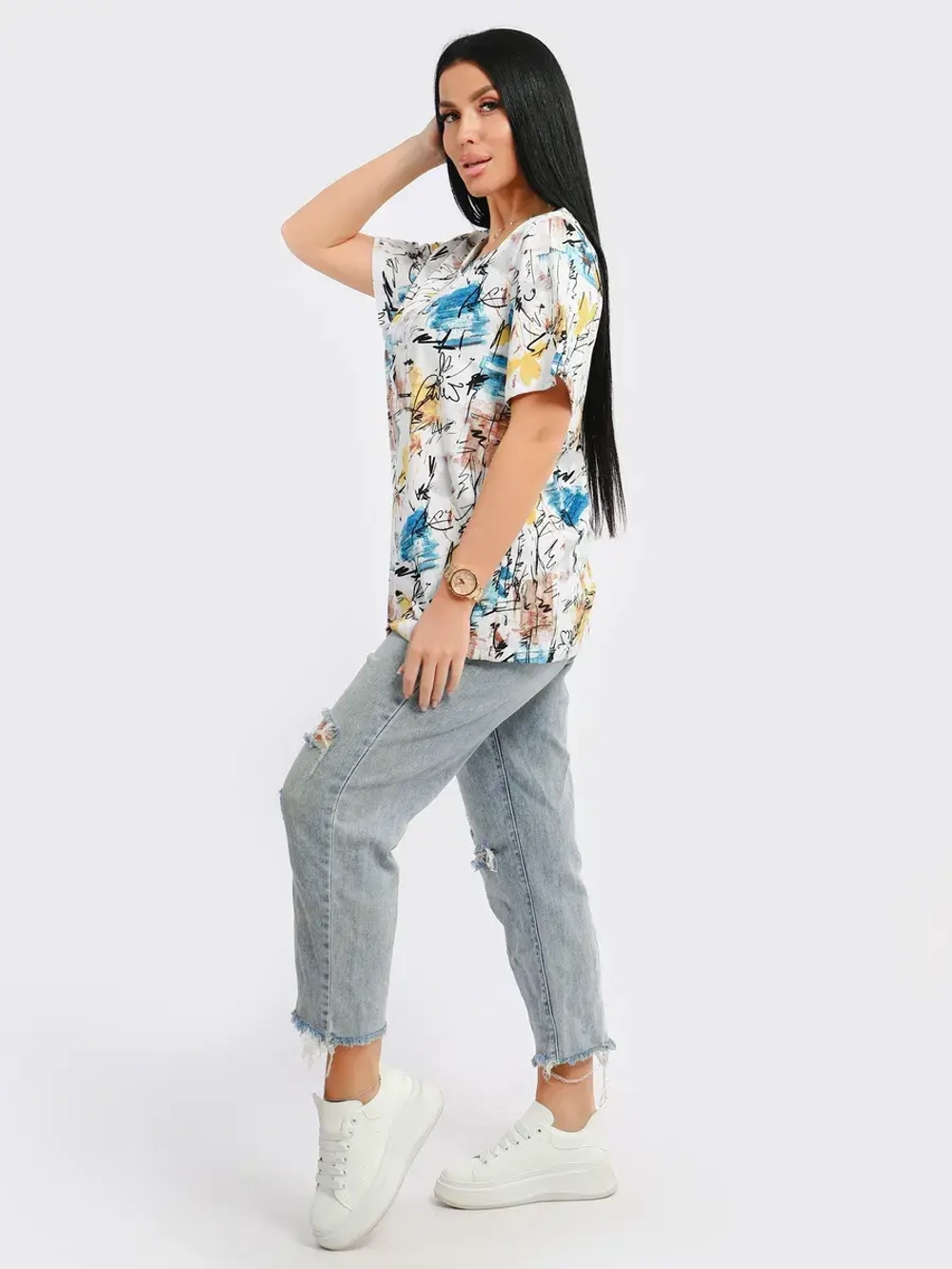 Футболка женская большие размеры