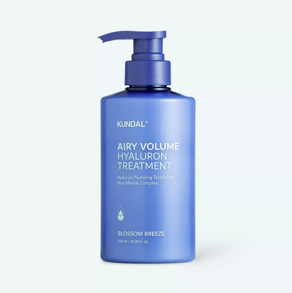 Кондиционер для объемa и увлажнение волос Kundal Airy Volume Hyaluron Treatment Blossom Breeze, 500ml