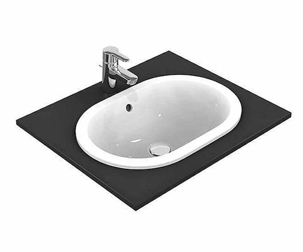 Раковина врезная сверху столешницы Ideal Standard Connect 62 E504901 белая