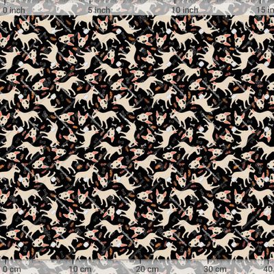 Собаки. Бультерьер на чёрном фоне by Helen Reveur 1111 DPI