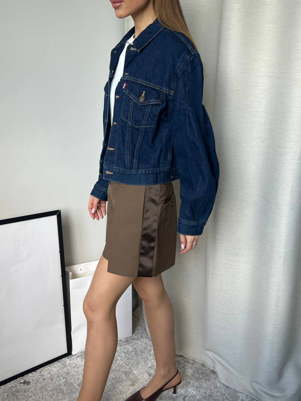 Новая джинсовая куртка Levis, s/m оригинал