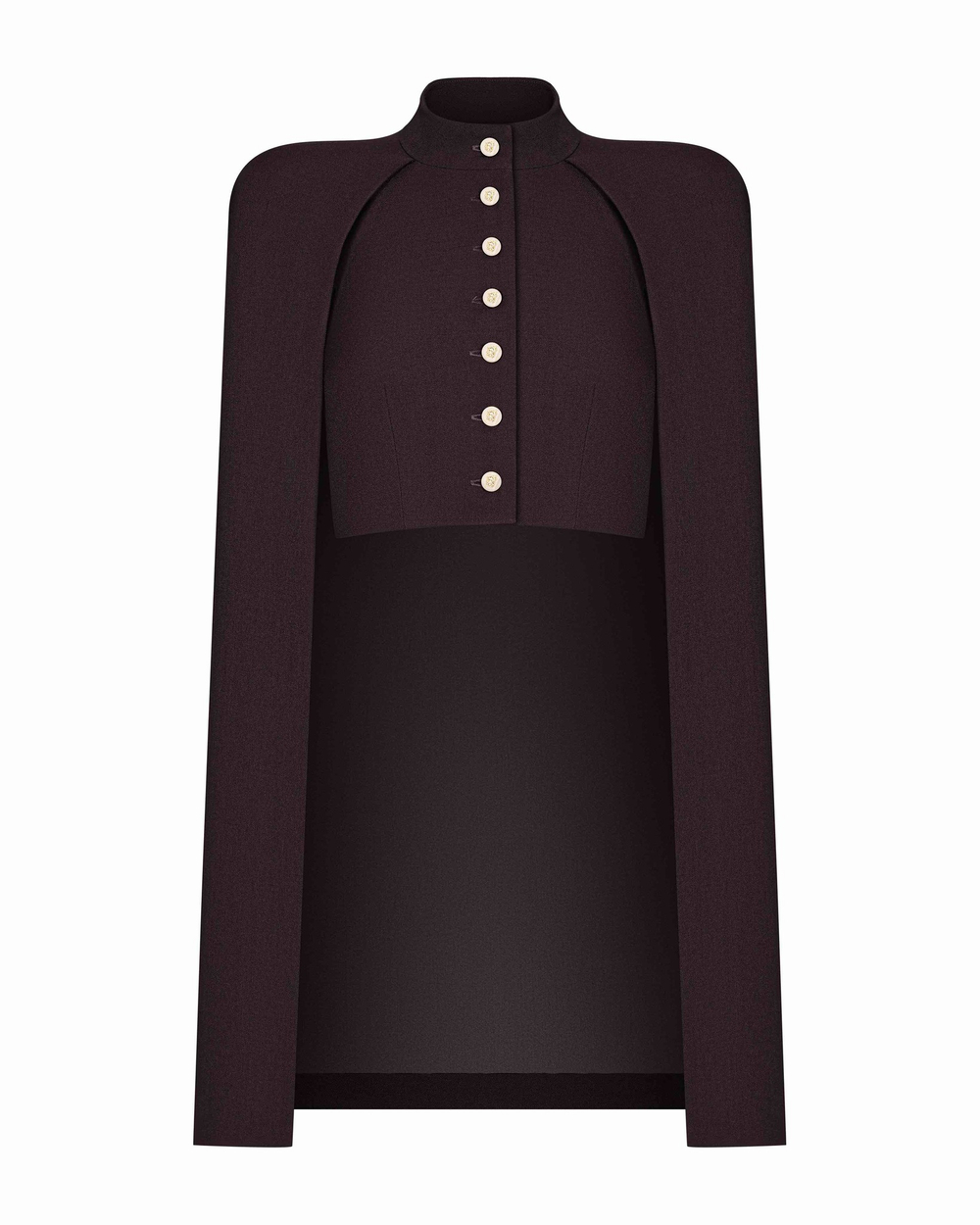 Кейп с топом без рукавов из крепа