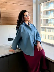 Рубашка джинсовая УК-1777 Fabrika