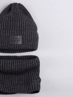 Шапка для мальчика со снудом демисезонная