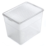 Ящик с крышкой универсальный «Лайф», прозрачный, 38*27.6*30см / 23л
