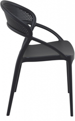 Кресло пластиковое Siesta Contract Sunset, черный