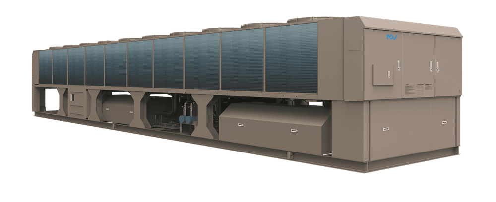 Модульный инверторный чиллер с винтовым компрессором MDVS-CAF140HV серии AirBoost