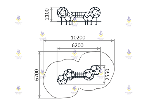Блок «Альпинист 4 с сеткой»
