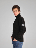 Свитер с патчем Город Горький черный