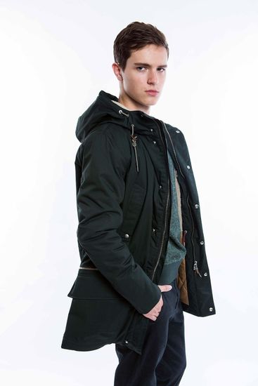 Куртка парка LOADING (1315-2)  Темно-зеленый