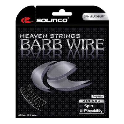 Струны теннисные Solinco Barb Wire String Set 12,2m - Black