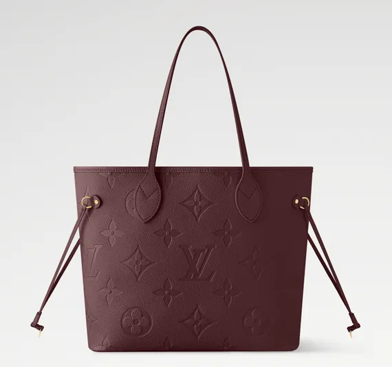 Сумка Louis Vuitton Neverfull MM Бордовый