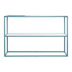 Стол консольный Bergenson Bjorn Mayen, 120х35х76 см, белый/бирюзовый