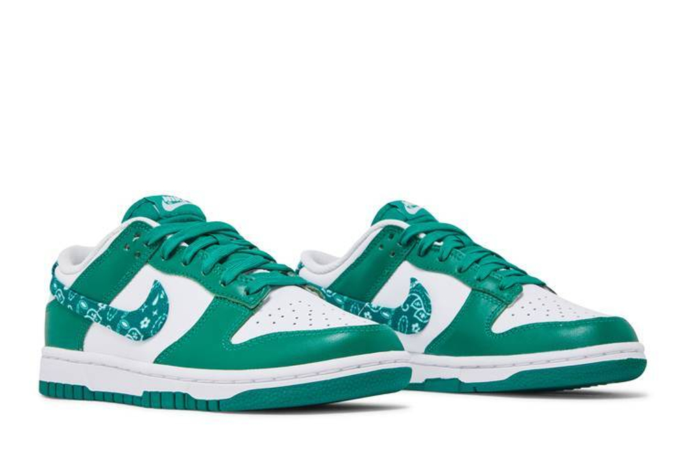 Кроссовки Nike Dunk Low Ess "Green Paisley" (Женская размерная сетка)