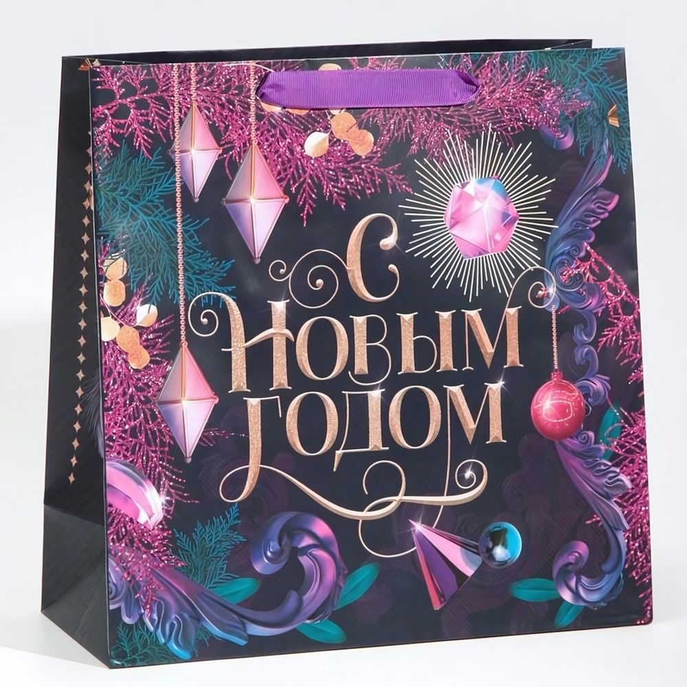 Пакет подарочный 30×30×12см «Night» (Дарите Счастье)