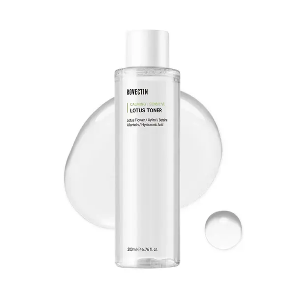 ROVECTIN увлажняющий тонер на основе лотоса Clean Lotus Water Calming Toner (200 мл)
