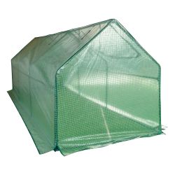 UGH-S32 L270 GREEN-GREEN Парник уличный. 270x90x90см. Металлическая труба в ПВХ. цвет зеленый. Тент из армированного полиэтилена 135г-м2. цвет сетки зеленый. TM ФитоЛето