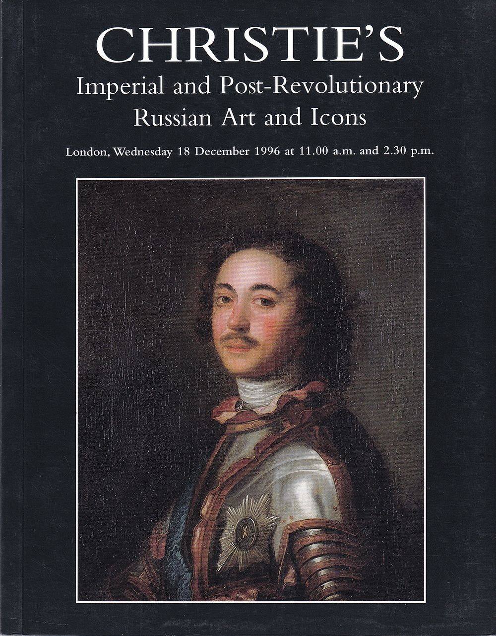 Каталог аукциона Christie's, Лондон, Императорское и послереволюционное русское искусство и иконы от 18 декабря 1996 года