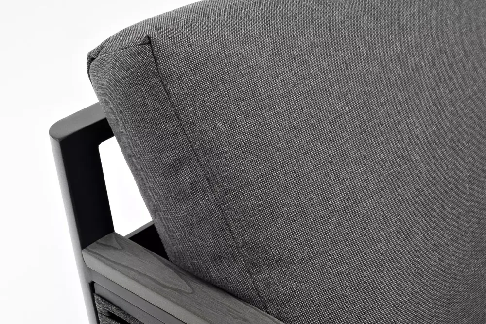 "Париж" угловой модульный диван, каркас из алюминия, цвет серый