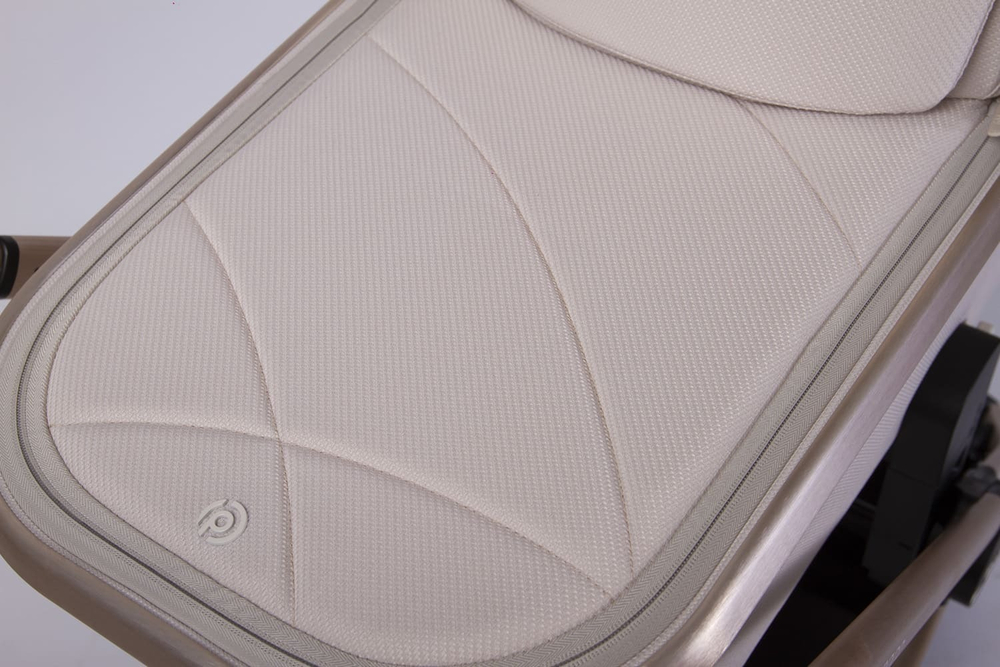 Коляска детская Peppy Monaco 2 в 1 GP Beige (бежевый), рама беж, шлифованный алюминий