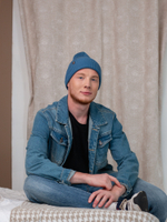 Шапка вязаная деми (Индиго) МУЛА