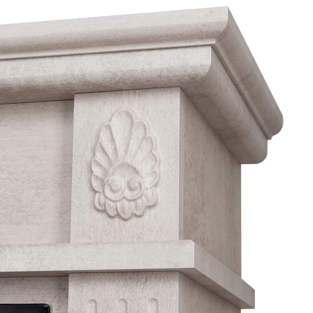 Каминокомплект Real Flame Adelaida WT с очагом Majestic Lux Black RC