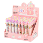 Ручка шариковая, автоматическая, 10в1, Odemei, 10-ти цветная, серия "ЕДИНОРОГ МАЛЫШ", с резиновой фигуркой, 40 шт