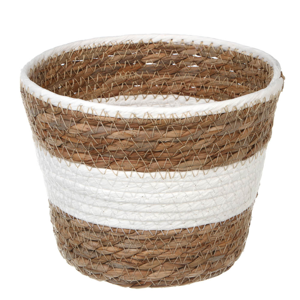 Кашпо плетеное тм INBLOOM, 17х12х14см, бумажный жгут