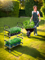 Стеллаж для рассады, этажерка 4 яруса, на подоконник, обувница