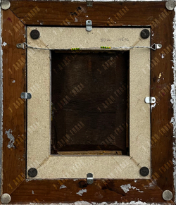 Н/х. «Портрет Дамы и мушкетёра». Дерево, масло. Франция, нач. XIX века.