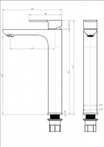 Cмеситель для раковины Grocenberg GB3009 Золото