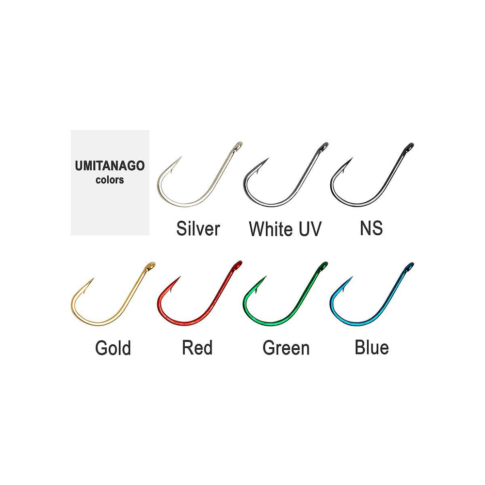 Крючок одинарный HIGASHI Umitanago ringed #1 Silver