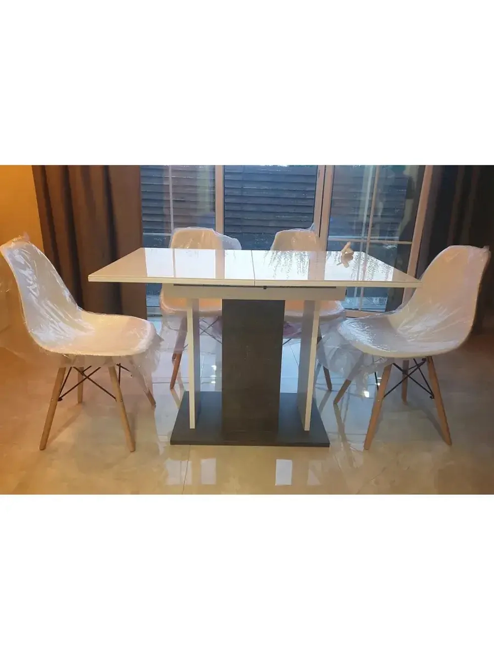 Стол кухонный обеденный раздвижной 110х67,8х75 см