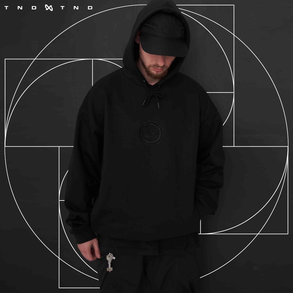 Худи Тандем Тэндай Вестник черный