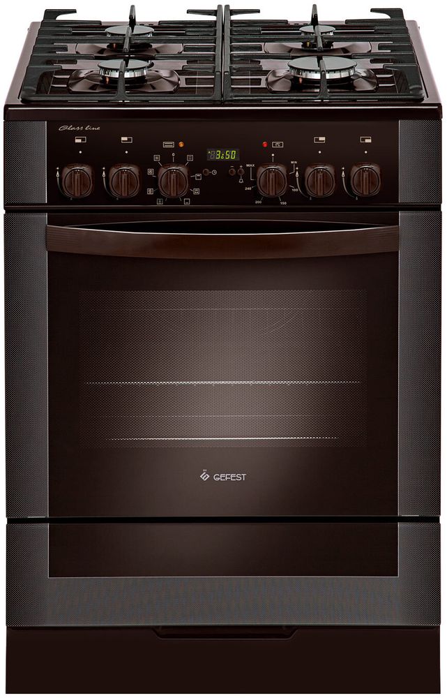 Гефест 6502-03 0045 коричневый Плита комбинированная
